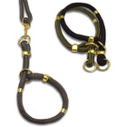 cool rope & brass modern dog collar | Sweet Beest